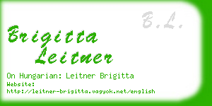 brigitta leitner business card